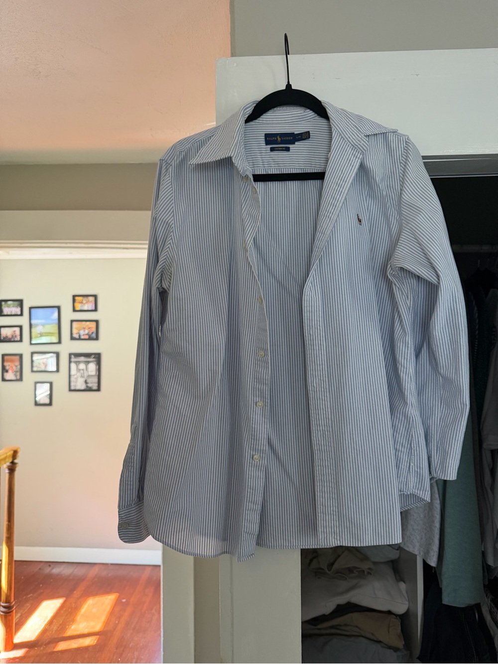 Ralph Lauren Blue Stripe Women’s Dress Shirt